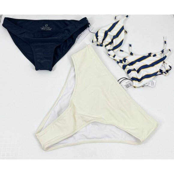 Ellejay + We Wore What 3 piece Bikini Set Large Revolve Swim Beach Vacation - Picture 2 of 16